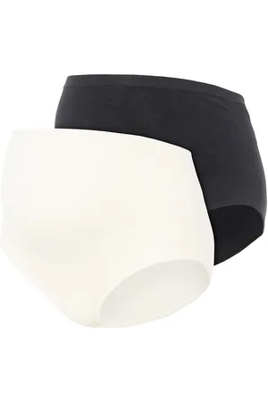 Mama;licious Mlheal Cotton Panties 2-P A.noos Lingerie Panties High Waisted Panties Black
