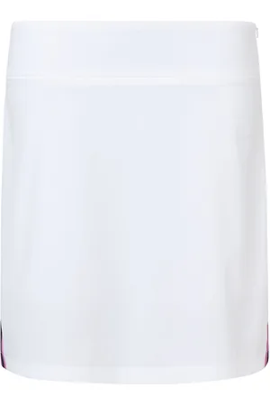 Abacus Lds Brook Stripe Skort 45Cm Sport Sport Clothing Sport Dresses & Skirts Sport Skorts White