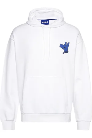 Hugo Blue Nallico Tops Sweat-shirts & Hoodies Hoodies White