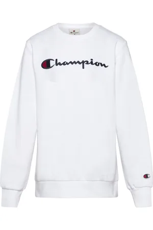 Champion Crewneck Sweatshirt Tops Sweat-shirts & Hoodies Sweat-shirts White