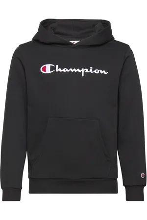Champion Hooded Sweatshirt Tops Sweat-shirts & Hoodies Hoodies Black