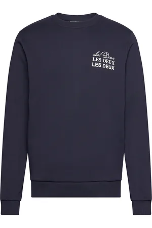 Les Deux Triple Sweatshirt Tops Sweat-shirts & Hoodies Sweat-shirts Navy