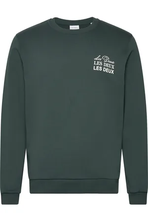 Les Deux Triple Sweatshirt Tops Sweat-shirts & Hoodies Sweat-shirts Green