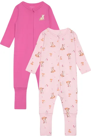 NAME IT Nbfnightsuit 2P Zip Ff Rose Deer Noos Pyjama Sie Jumpsuit Haalari Pink