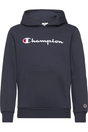 Champion Hooded Sweatshirt Tops Sweat-shirts & Hoodies Hoodies Navy