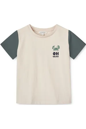 Liewood Apia Baby Placement Shortsleeve T-Shirt Tops T-shirts Short-sleeved Beige