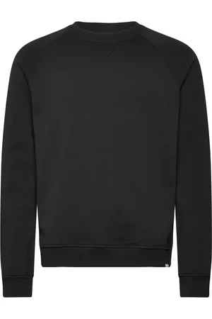 Les Deux Nørregaard Sweatshirt Tonal Smu Tops Sweat-shirts & Hoodies Sweat-shirts Black
