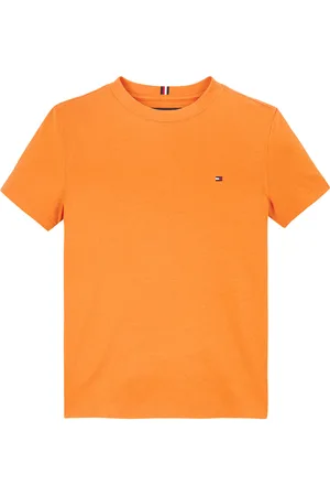 Tommy Hilfiger Essential Cotton Reg Fit Tee Ss Tops T-shirts Short-sleeved Orange