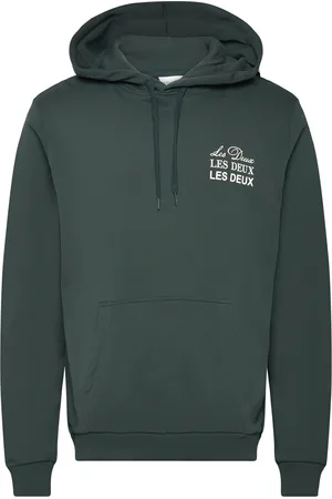 Les Deux Triple Hoodie Tops Sweat-shirts & Hoodies Hoodies Green