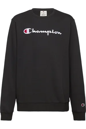 Champion Crewneck Sweatshirt Tops Sweat-shirts & Hoodies Sweat-shirts Black