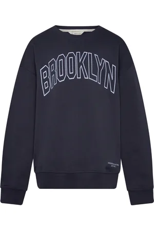 MANGO Printed Cotton Sweatshirt Tops Sweat-shirts & Hoodies Sweat-shirts Navy