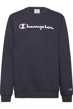 Champion Crewneck Sweatshirt Tops Sweat-shirts & Hoodies Sweat-shirts Navy