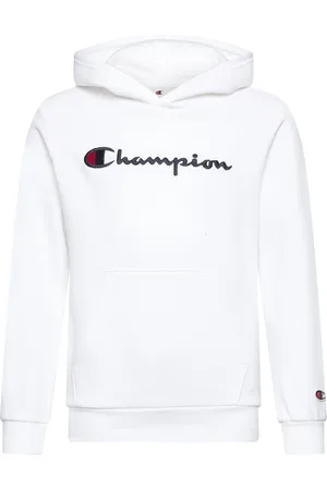 Champion Hooded Sweatshirt Tops Sweat-shirts & Hoodies Hoodies White