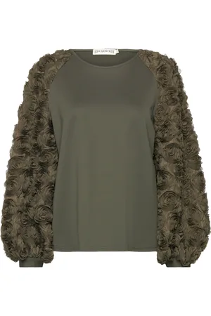 Ida Sjöstedt 291 Juliette Top Tops T-shirts & Tops Long-sleeved Khaki Green