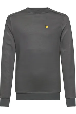 Lyle & Scott Fly Fleece Crew Tops T-shirts Long-sleeved T-shirts Grey