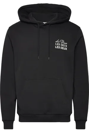 Les Deux Triple Hoodie Tops Sweat-shirts & Hoodies Hoodies Black