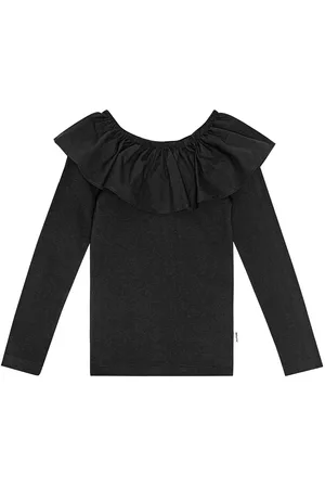 Molo Renate Tops T-shirts Long-sleeved T-shirts Black