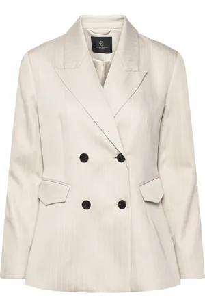 Bruuns Bazaar Pinbbtonya Blazer Blazers Double Breasted Blazers Beige