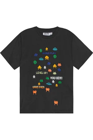 Molo Riley Tops T-shirts Short-sleeved Black