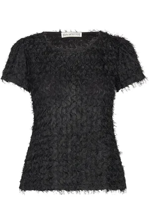 Ida Sjöstedt 242 Emile Top Designers Blouses Short-sleeved Black