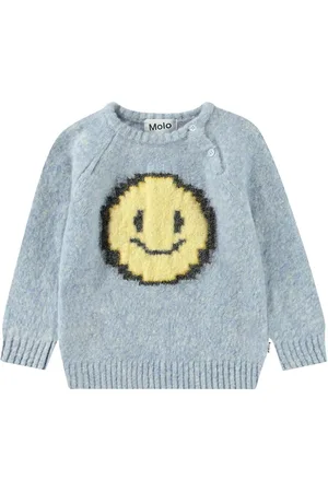 Molo Bless Tops Knitwear Pullovers Grey