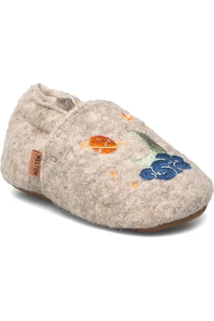 Melton Universe Wool Slippers Aamutossut Sisäkengät Beige