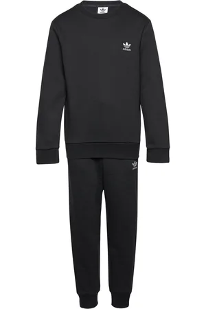 adidas Crew Set Sets Sweatsuits Black