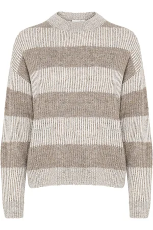 Ichi Ihkamara Ls13 Tops Knitwear Jumpers Beige
