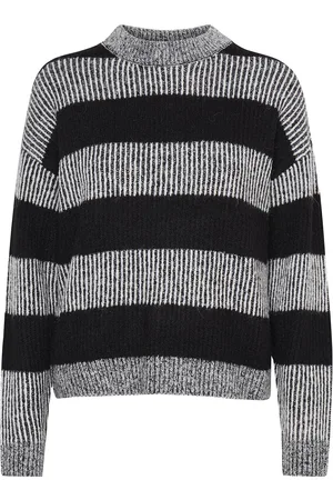Ichi Ihkamara Ls13 Tops Knitwear Jumpers Grey