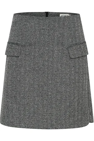 Ichi Ihkate Jacquard Sk5 Lyhyt Hame Black