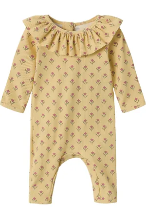 Lil Atelier Nbffarlo Ls Uv Long Swimsuit Lil Uimapuku Uima-asut Yellow