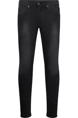 Replay Grover Trousers Straight C-Stretch Bottoms Jeans Regular Black
