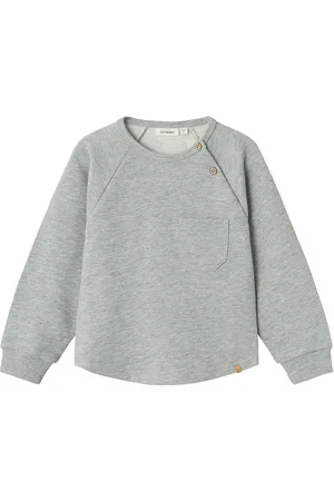 Lil Atelier Nmmlander Ls Sweat Lil Tops Sweat-shirts & Hoodies Sweat-shirts Grey