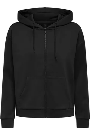 ONLY Onplounge Life Hood Fz Ls Swt Noos Tops Sweat-shirts & Hoodies Hoodies Black