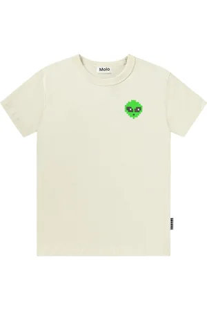 Molo Riley Tops T-shirts Short-sleeved Cream