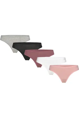 Calvin Klein Thong 5Pk Stringit Alusvaatteet Multi/patterned