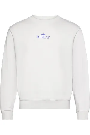 Replay Jumper Regular Tops Sweat-shirts & Hoodies Sweat-shirts White