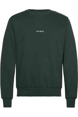 Les Deux Dexter Sweatshirt Tops Sweat-shirts & Hoodies Sweat-shirts Green
