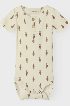 Lil Atelier Nbmgio Boa Ss Slim Body Lil Bodies Short-sleeved Cream