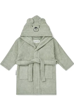 Liewood Lily Bear Bathrobe Aamutakki Kylpytakki Green
