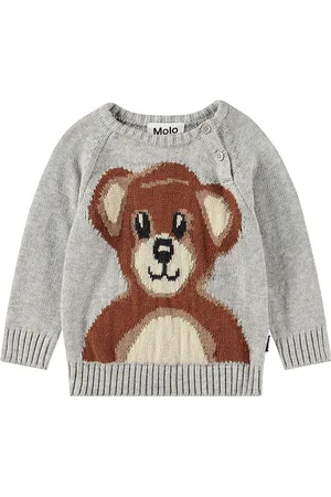 Molo Bless Tops Knitwear Pullovers Grey