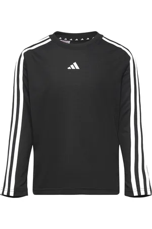 adidas J Tr-Es 3S Ls Sport T-shirts Long-sleeved T-shirts Black
