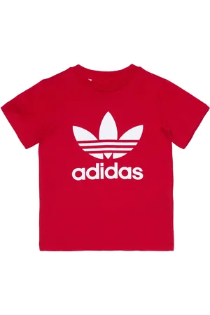 adidas Trefoil Tee Tops T-shirts Short-sleeved Red