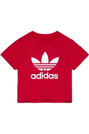 adidas Trefoil Tee Tops T-shirts Short-sleeved Red