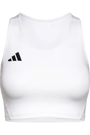 adidas Adizero E Crtop Sport Sport Clothing Sports Tops & T-shirts Sport Crop Tops Sport Sleeveless Crop Tops White