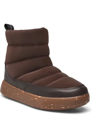 Woden Isa Waterproof Shoes Boots Ankle Boots Ankle Boots Flat Heel Brown