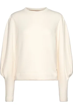 Mos Mosh Mmtulic O-Ls Sweatshirt Tops Sweat-shirts & Hoodies Sweat-shirts Cream