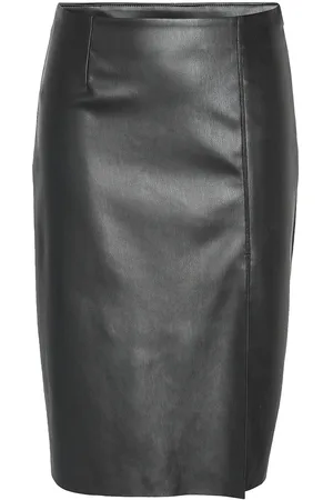 Noisy May Nmclara Hw Slit Midi Length Skirt Noos Polvipituinen Hame Black