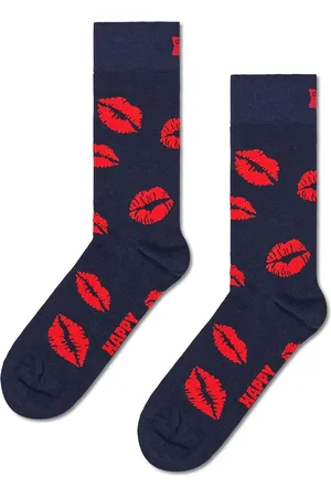 Happy Socks Kisses Sock Lingerie Socks Regular Socks Navy