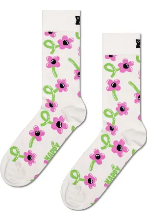 Happy Socks Balloon Flower Sock Lingerie Socks Regular Socks White